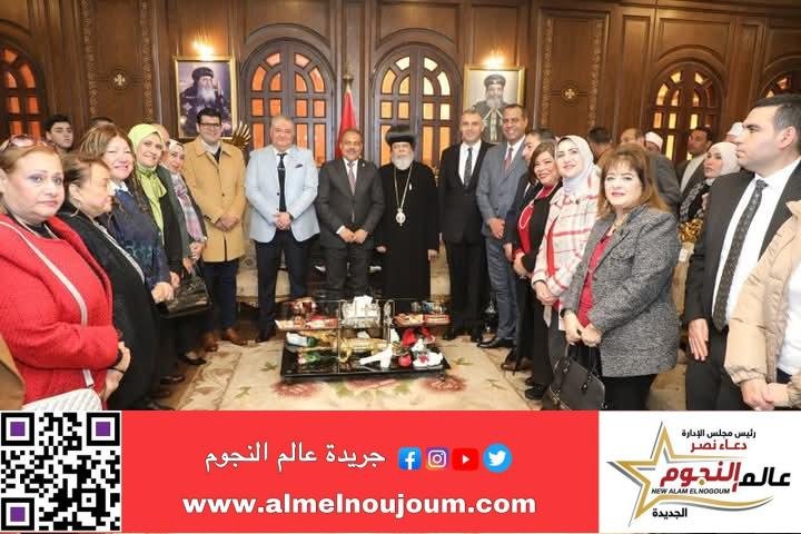 محافظ الشرقية يهنئ الأنبا تيموثاوس أسقف الزقازيق ومنيا القمح والأخوة المسيحيين بعيد الميلاد المجيد