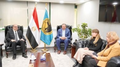 رئيس هيئة الاعتماد والرقابة الصحية يستقبل نائب رئيس الجامعة وعميد كلية الطب والمدير التنفيذي للمستشفيات