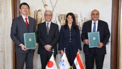 وزيرة التخطيط تشهد حفل توقيع الاتفاق التنفيذي لتمويل بقيمة 230 مليون دولار مع اليابان