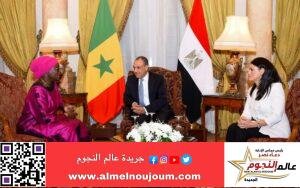 وزير الخارجية يستقبل السيدة "ياسين فال"في جلسة مباحثات ثنائية بين مصر والسنغال