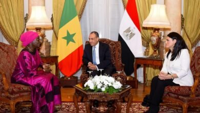 وزير الخارجية يستقبل السيدة "ياسين فال"في جلسة مباحثات ثنائية بين مصر والسنغال