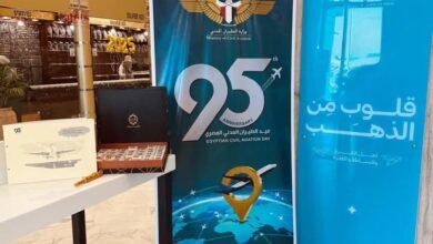 في عيد الطيران المدني المصري ال 95.. أجواء فريدة ومتميزة لمظاهر احتفالات وزارة الطيران المدني 