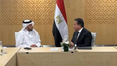 عبدالغفار يلتقي وزير صحة دولة قطر لبحث سبل تعزيز التعاون وتبادل الخبرات بين الدولتين