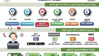 منظومة الشكاوى الحكومية الموحدة بمحافظة الشرقية تستجيب لـ (2092) شكوى وطلب خلال شهر يناير الماضي