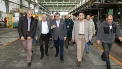 وزير الدولة للإنتاج الحربي في زيارة مفاجئة لشركة حلوان للصناعات الهندسية (مصنع 99 الحربي)