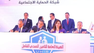 وزيرة التضامن تشهد توقيع بروتوكول تعاون بين الوزارة والهيئة العامة للتأمين الصحي