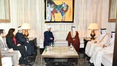 وزير العدل البحريني يستقبل وزير الأوقاف على هامش مؤتمر "الحوار الإسلامي - الإسلامي"