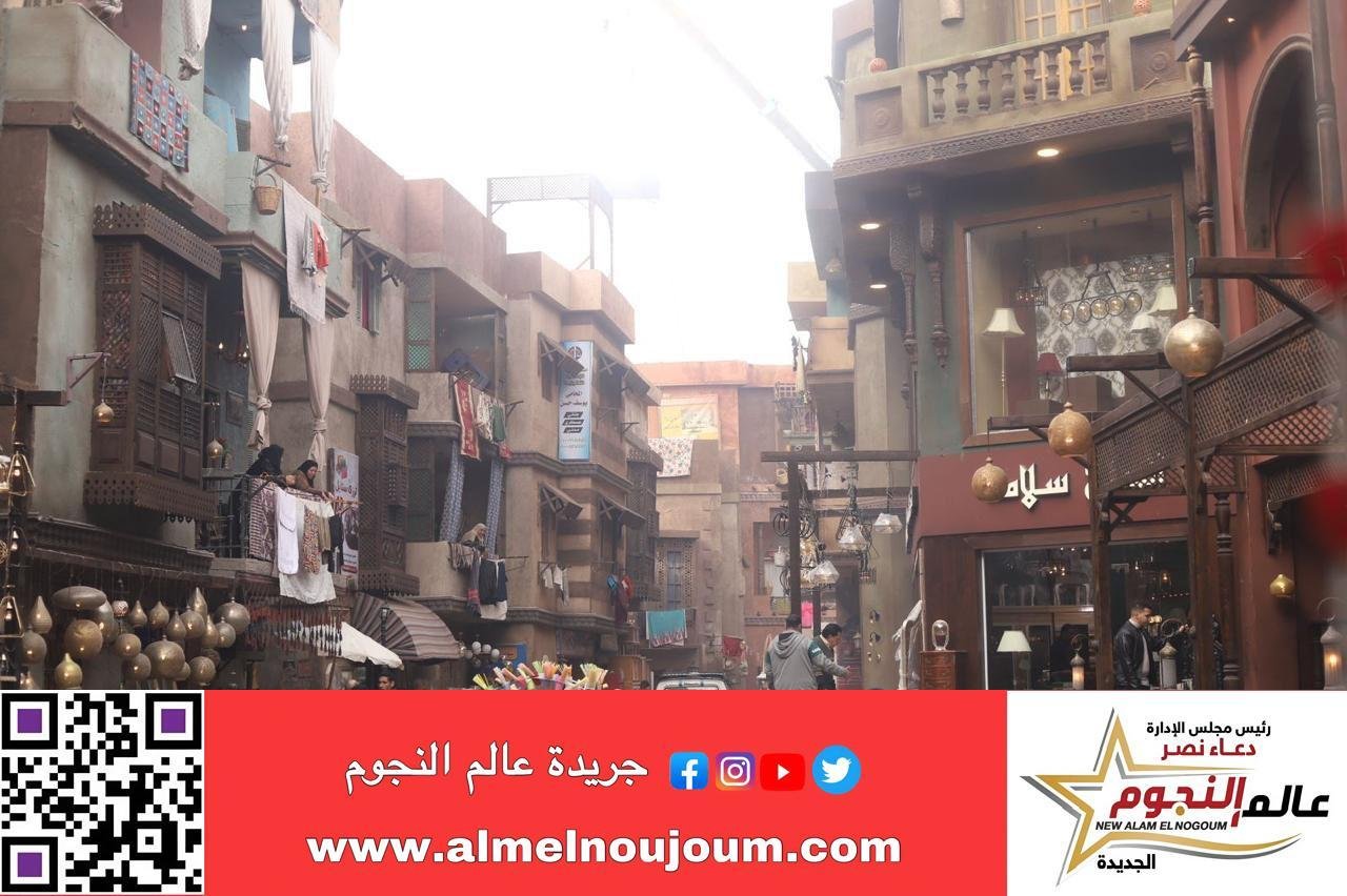 بالصور .. الحارة الشعبية لمسلسل “شباب امرأة”.. ديكورات ضخمة تعيد إحياء أجواء الحارة المصرية القديمة