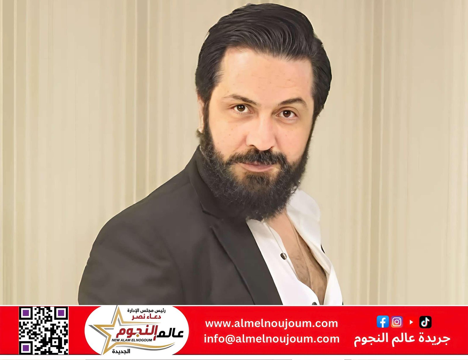 الفنان أحمد رفعت ينعي عمه برسالة مؤثرة لوداعه