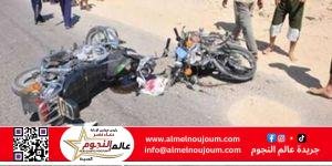 مصرع شاب فى حادث تصادم دراجتين ناريتين بالفيوم