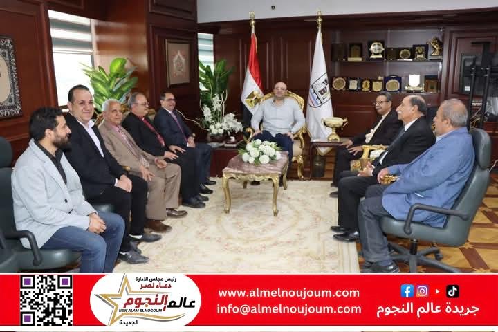 محافظ بني سويف يستقبل وفد الكنيسة الإنجيلية للتهنئة بعيد الفطر المبارك