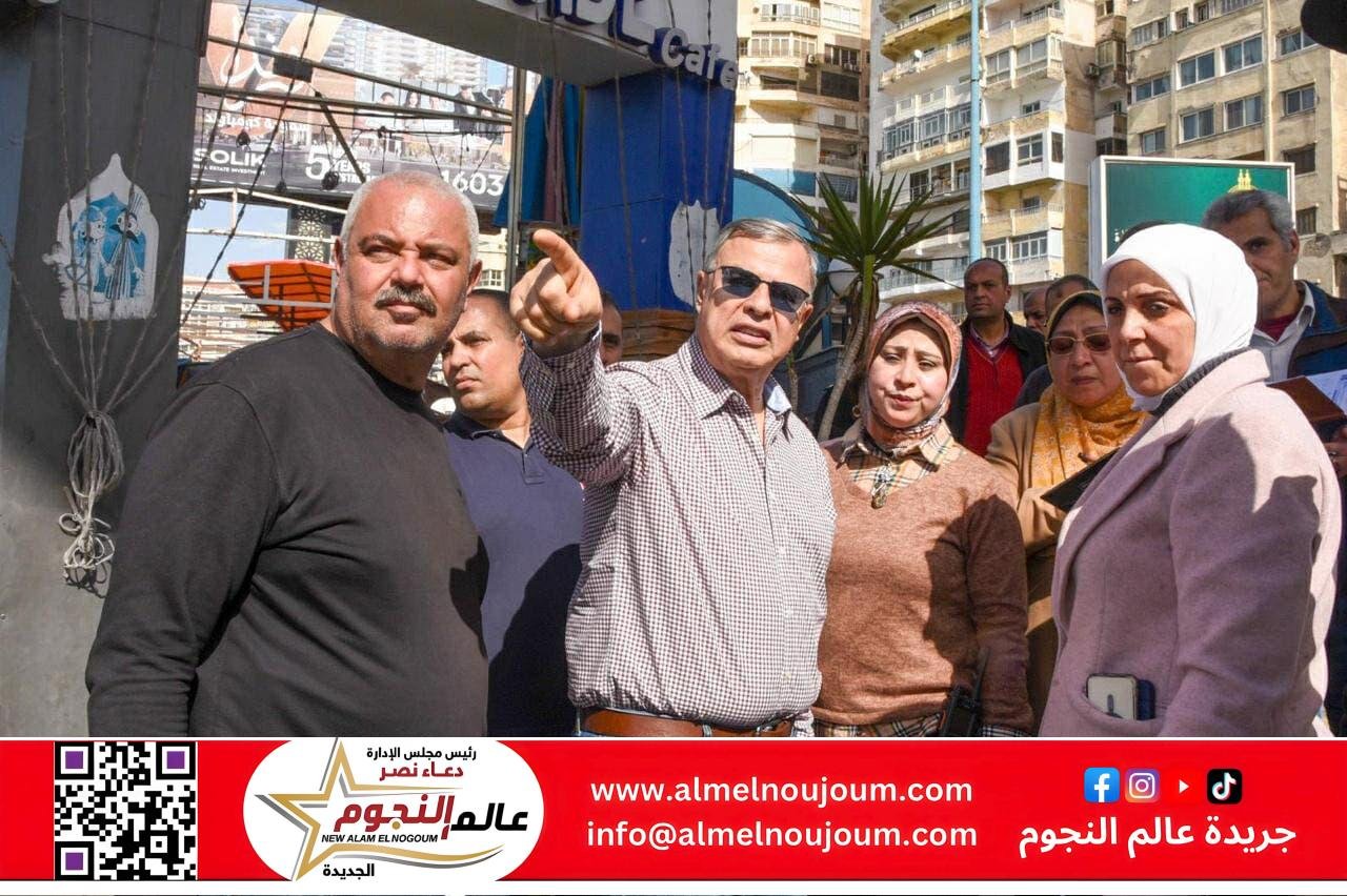 محافظ الإسكندرية يقود حملة مكبرة لمتابعة استعدادات الأجهزة التنفيذية ويشدد على إزالة كافة الاشغالات
