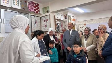 محافظ الإسكندرية يتابع فعاليات المبادرة الرئاسية "عيون أطفالنا مستقبلنا " لتصحيح الإبصار لطلاب المرحلة الابتدائية
