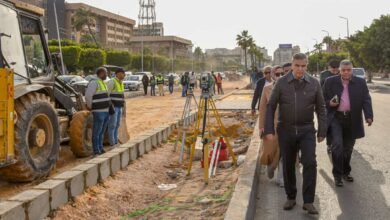 محافظ الإسكندرية يتفقد مشروع تطوير ميدان الغزالتين 