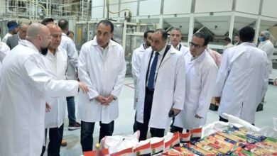 رئيس الوزراء يتفقد مصانع مجموعة المصرية السويسرية للمكرونة بـ العاشر من رمضان