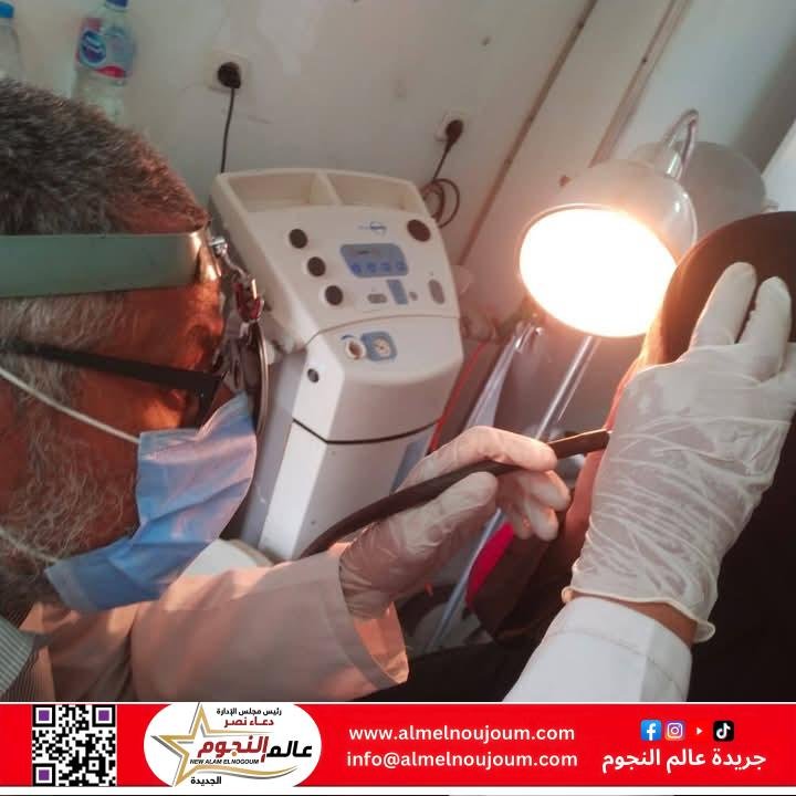 مديرية الصحة بالشرقية تنظم قافلة طبية علاجيةلقرية الروضة بالصالحية