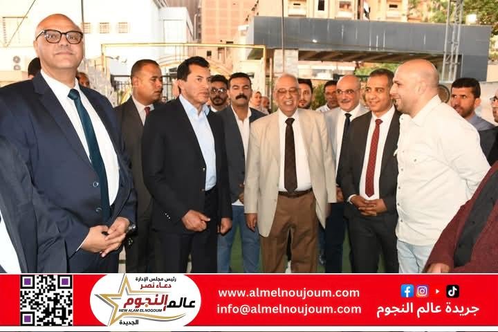 وزير الرياضة ومحافظ القليوبية يفتتحان عددًا من المشروعات الجديدة بمركز التنمية الشبابية والرياضية بشبرا الخيمة