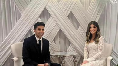 ليلى زاهر وهشام جمال يبدآن رحلة العمر بـ"كتب كتاب" وسط فرحة الأهل والأصدقاء