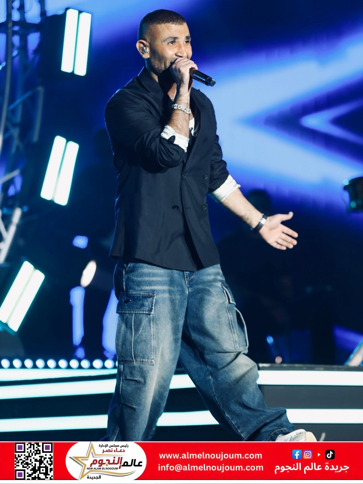 أحمد سعد يتألق في ليلة ساحرة من ليالي سماء العلا (صور)