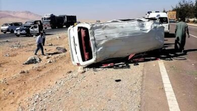 حادث مأساوي بالدقهلية.. مصرع رضيع وشاب وإصابة 12 في انقلاب ميكروباص