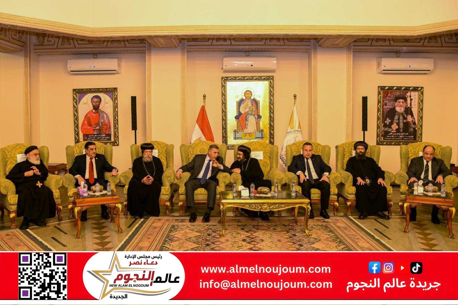 محافظ الإسكندرية يهنئ قداسة البابا تواضروس الثاني والإخوة الأقباط بعيد القيامة المجيد
