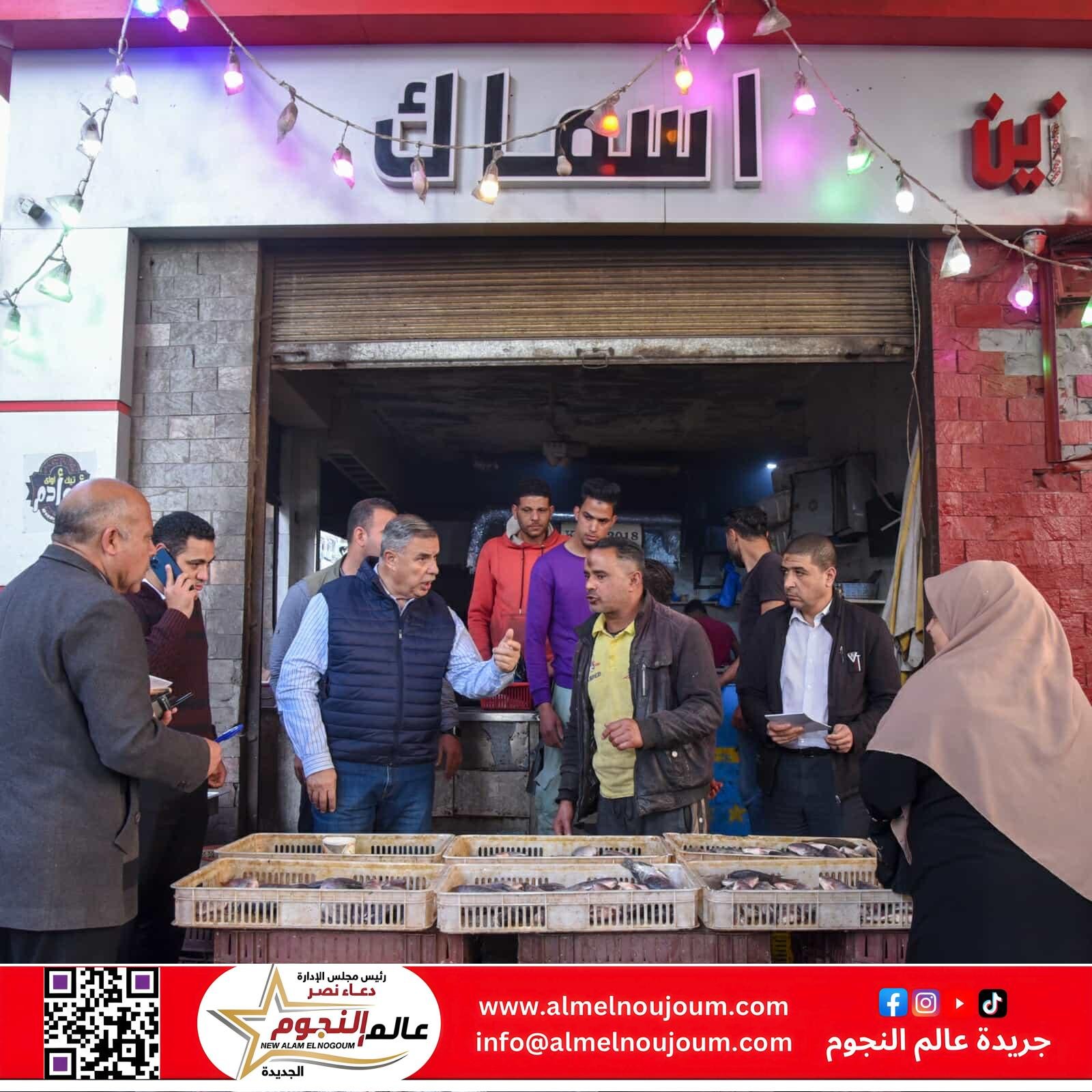 محافظ الإسكندرية يتفقد أسعار السلع أسفل كوبري الكيلو 21 بحي العجمي 