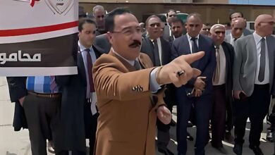 محامو شمال سيناء ينظمون وقفة احتجاجية ضد زيادة الرسوم القضائية