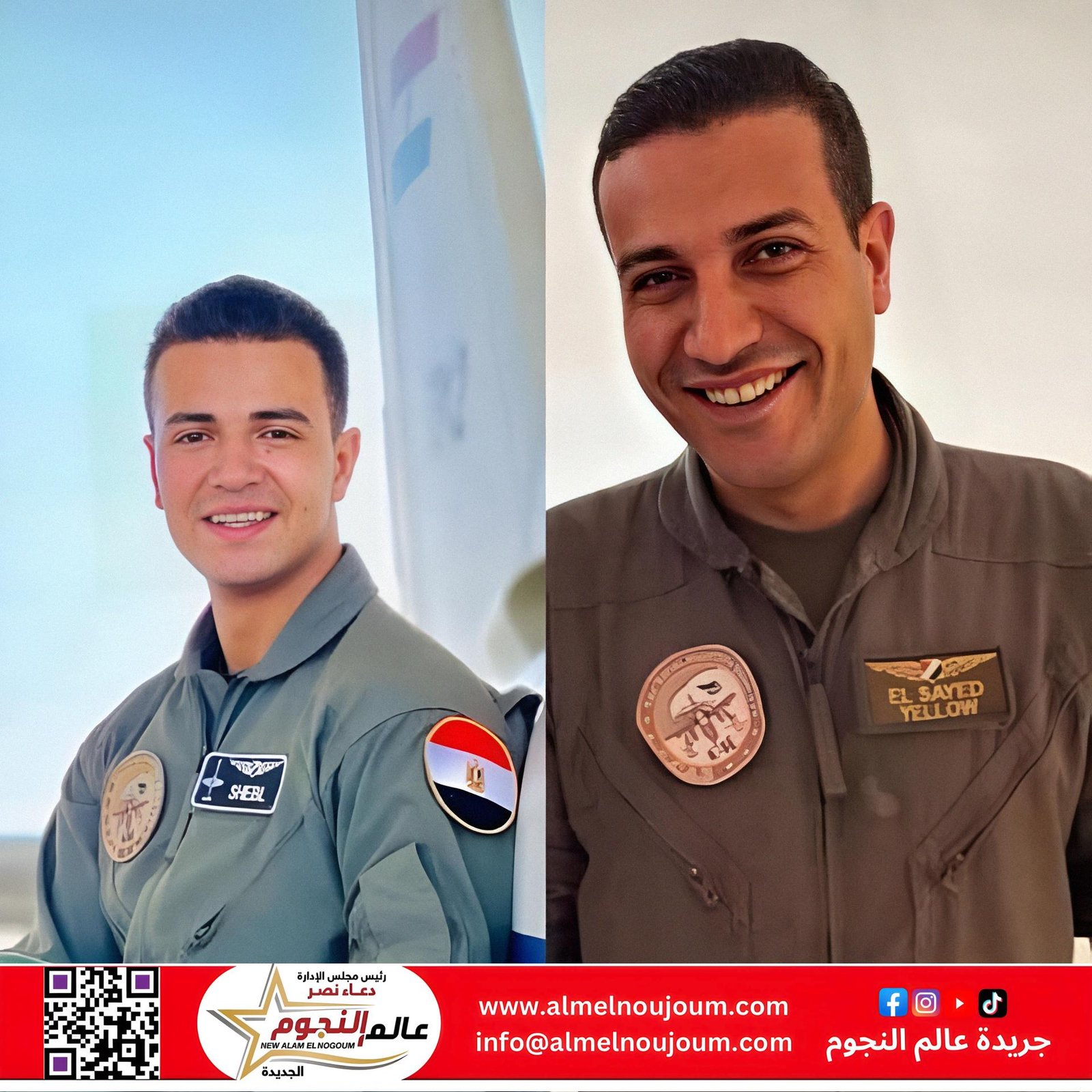 استشهاد طيارين إثر سقوط طائرة تدريب حربية في البحر المتوسط برأس البر