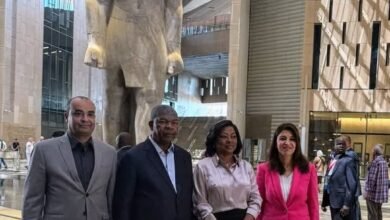 المتحف المصري الكبير يستقبل رئيس جمهورية أنجولا الرئيس الحالي للاتحاد الأفريقي