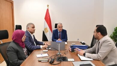 وزير الري يتابع موقف مشروع المسار الناقل لمياه الصرف الزراعي لمحطة المعالجة في الدلتا الجديدة
