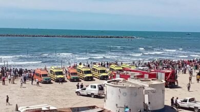 سقوط طائرة حربية بشارع 36 برأس البر دون وقوع إصابات بين المدنيين