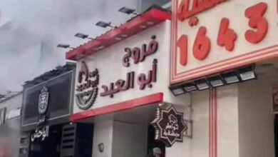 عاجل .. اندلاع حريق في مطعم "خواطر دمشقية" فرع سموحة دون وقوع إصابات