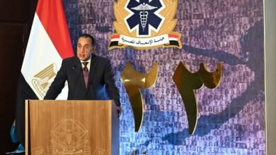  كلمةرئيس الوزراء خلال احتفالية مرور 123 عاماً على تأسيس مرفق الإسعاف المصري