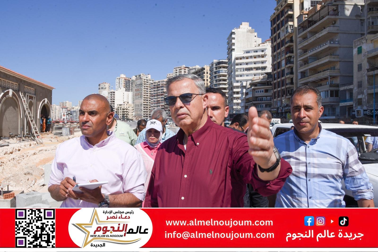 محافظ الإسكندرية يشدد على توحيد الهوية البصرية بطول شواطىء دائرة المنتزة أول وثان 2 محافظ الإسكندرية يشدد على توحيد الهوية البصرية بطول شواطىء دائرة المنتزة أول وثان