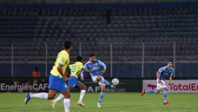 قلوب المصريين مع بيراميدز في الشوط الأول أمام صن داونز