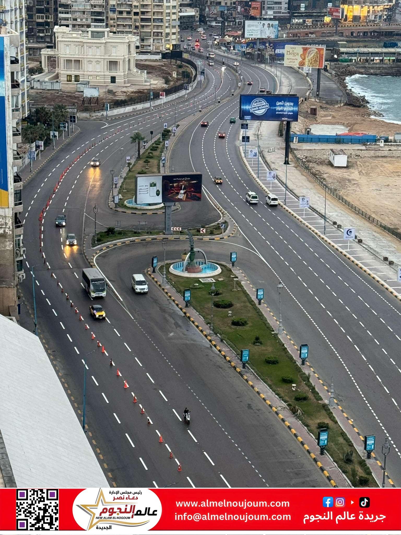 استعداداً للصيف.. الإسكندرية تنتهي من تخطيط الكورنيش وتستعد لاستكمال المرحلة المقبلة