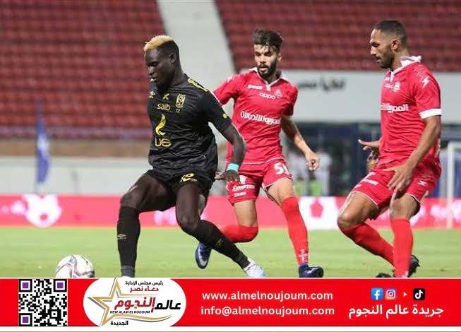 الأهلي يتفوق على حرس الحدود بثنائية في الشوط الأول من المرحلة الفاصلة بالدوري المصري