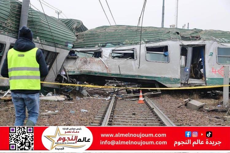 مصرع شاب وإصابة اثنين في حادث قطار أمام مساكن طابا ببنها