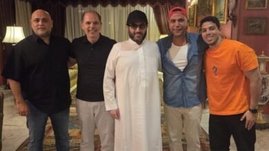 تركي آل الشيخ يزور الزعيم عادل إمام: "ربنا يسعد بيك مصر"