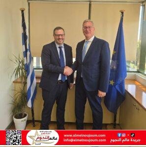 وزير البترول يعقد جلسة مباحثات مع نيكوس تسافوس نائب وزير الطاقة اليوناني لبحث تعزيز التعاون في مجال الطاقة 2 وزير البترول يعقد جلسة مباحثات مع نيكوس تسافوس نائب وزير الطاقة اليوناني لبحث تعزيز التعاون في مجال الطاقة