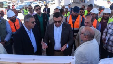 وزير الإسكان ومحافظ الإسكندرية يتفقدان مشروع إنشاء كوبرى 45 "محور السادات"