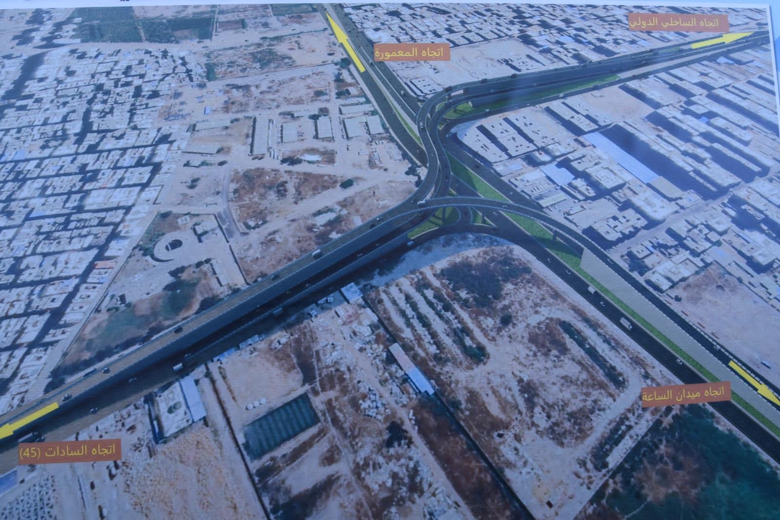 وزير الإسكان ومحافظ الإسكندرية يتفقدان مشروع إنشاء كوبرى 45 "محور السادات"