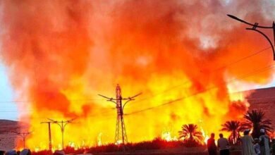 حريق ضخم يندلع في سوق الخير بمدينة الشروق.. دون وقوع إصابات
