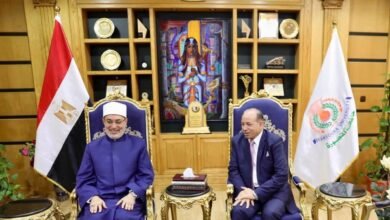 رئيس جامعة المنصورة يستقبل مفتي الجمهورية لبحث سبل التعاون المشترك 