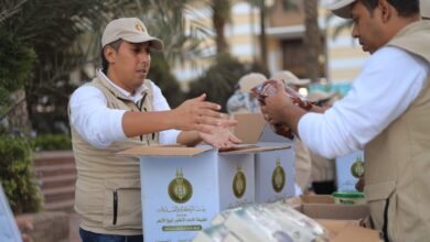 قافلة عاجلة من «بيت الزكاة والصدقات» محملة بآلاف الأطنان من المواد ‏الغذائية والإغاثية لـ غزة
