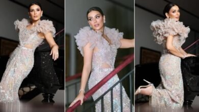 إنجي المقدم تتألق بإطلالة فضية في جلسة تصوير أنيقة من جدة
