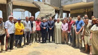 رئيس هيئة تنمية الصعيد يتفقد أعمال إنشاء مركز تنمية المهارات التراثية بـ بني سويف