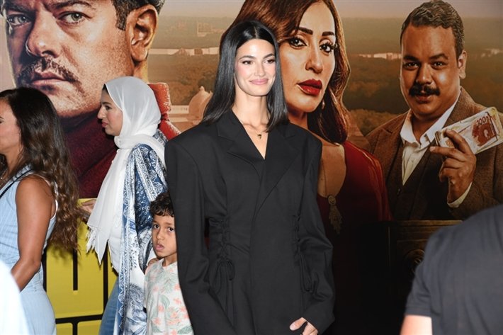 عمرو يوسف يحتفل مع أبطال فيلمه درويش بالعرض الخاص