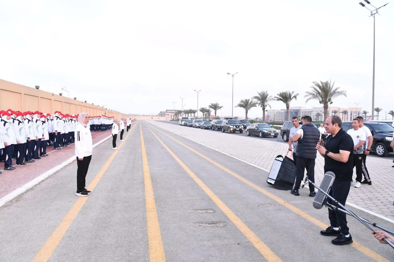 الرئيس السيسى يجرى زيارة تفقدية إلى الأكاديمية العسكرية المصرية