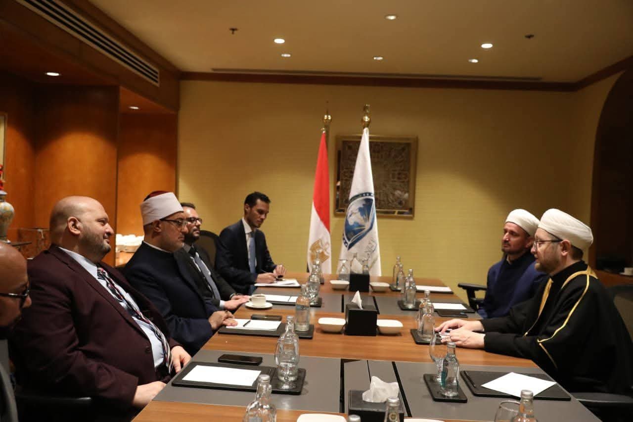 مفتي الجمهورية يلتقي الدكتور إيلدار علاء الدينوف مفتي موسكو 